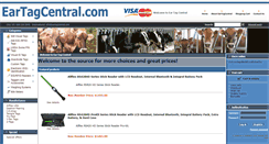 Desktop Screenshot of eartagcentral.com